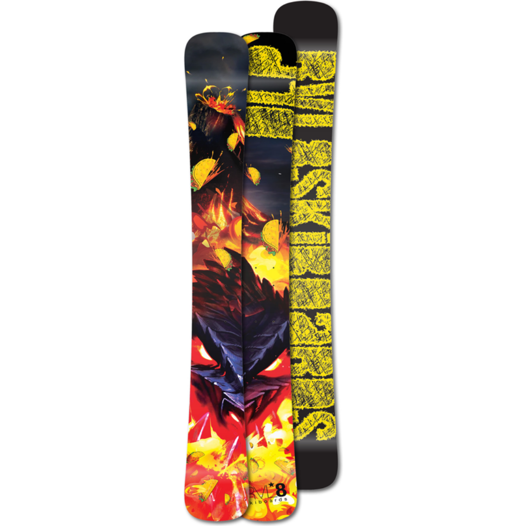 (Set of 2) Rockered DLP 2024 110cm Cambered Hard Pack Rear Skis
