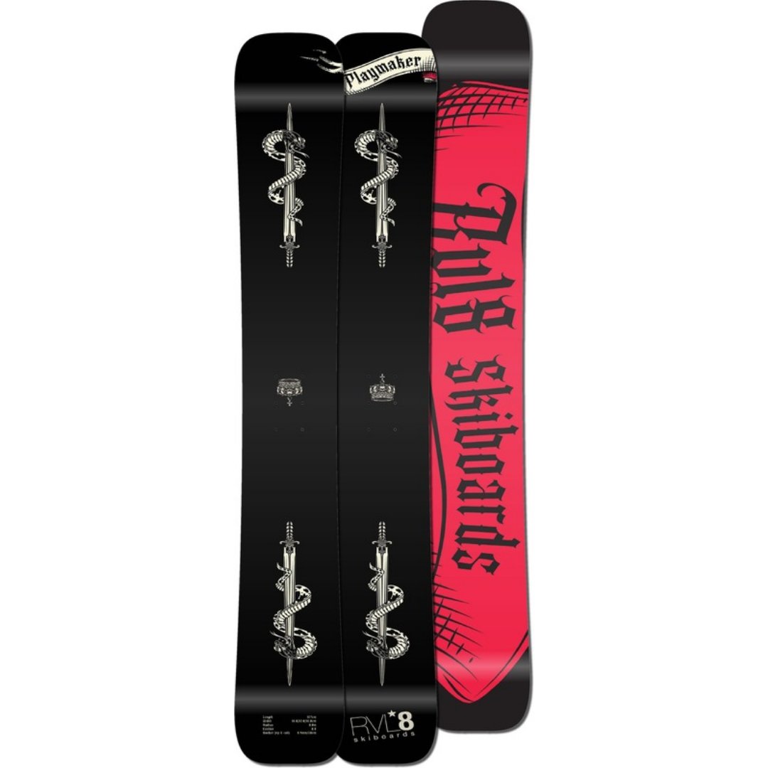 (Set of 2) Playmaker 2022 "Black Sword” Rockered 107cm Rear Powder Skis