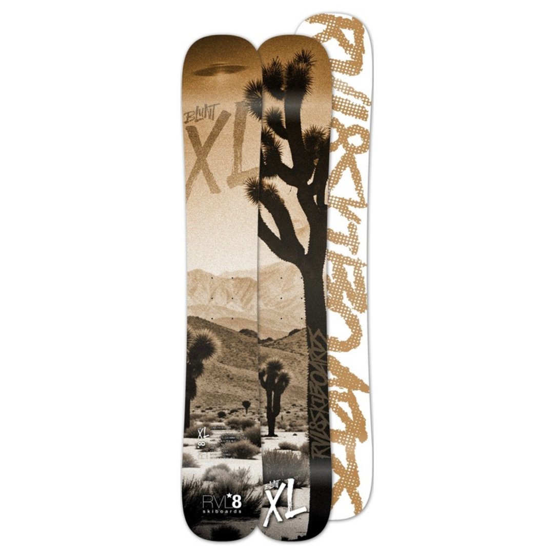 (Set of 2) BluntXL 2026 “Joshua tree” Rockered 100cm Rear Powder Skis