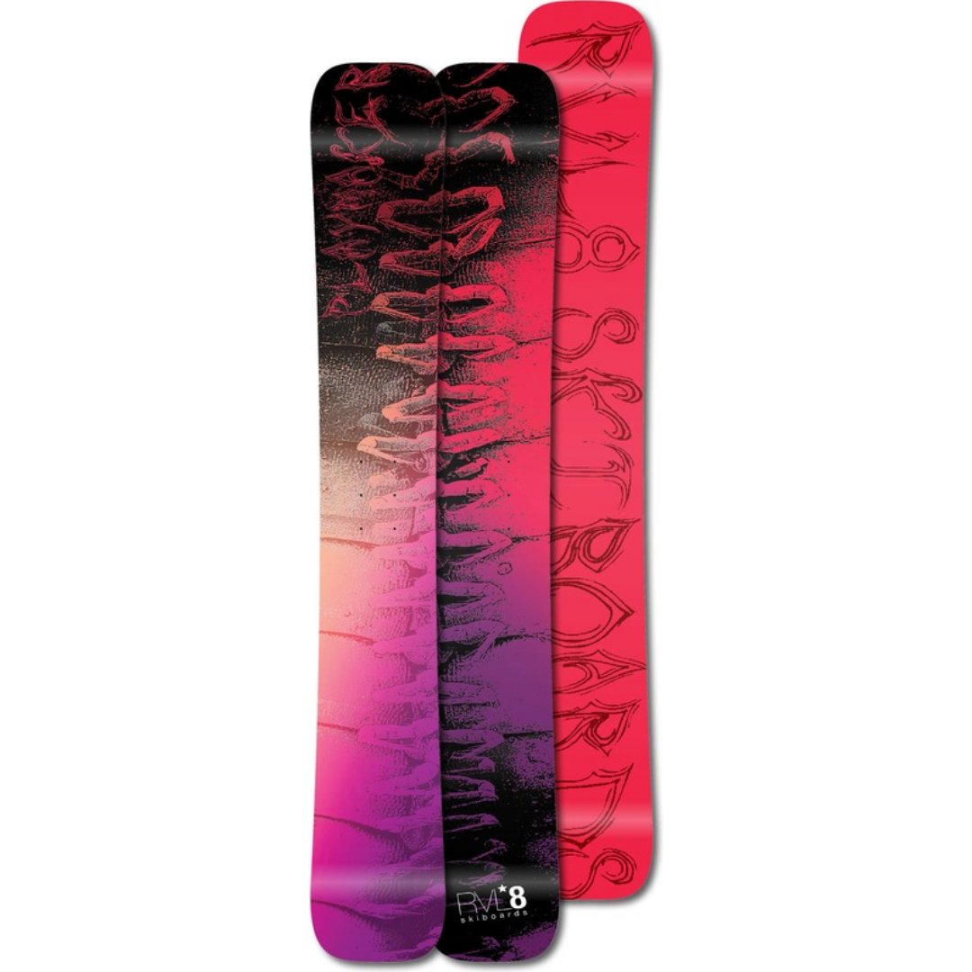 (Set of 2) Playmaker 2024 "Purple Pink Ombre" Rockered 107cm Rear Powder Skis