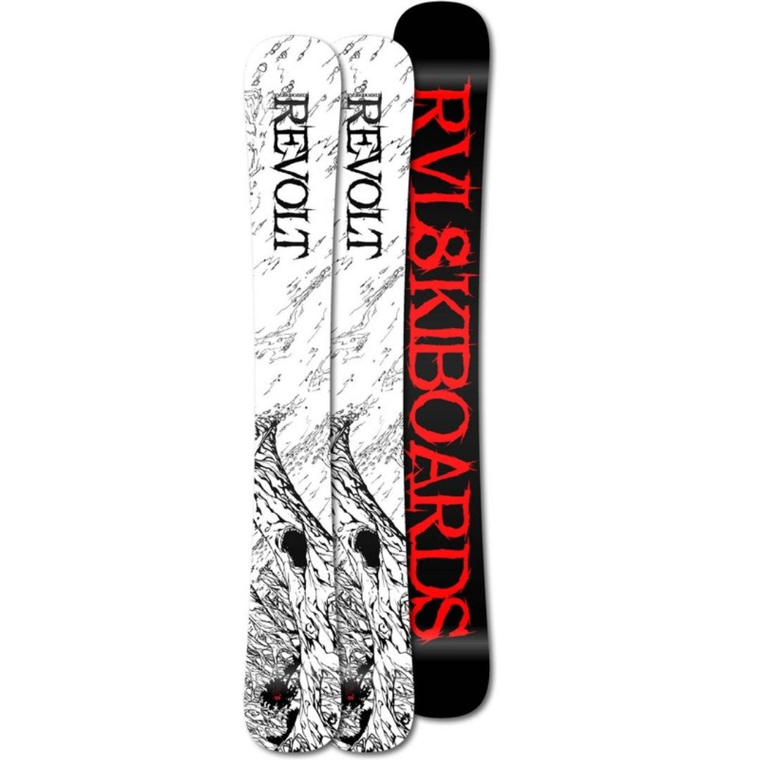 (Set of 2) Revolt 2023 “Black & White” 105cm Cambered Hard Pack Rear Skis