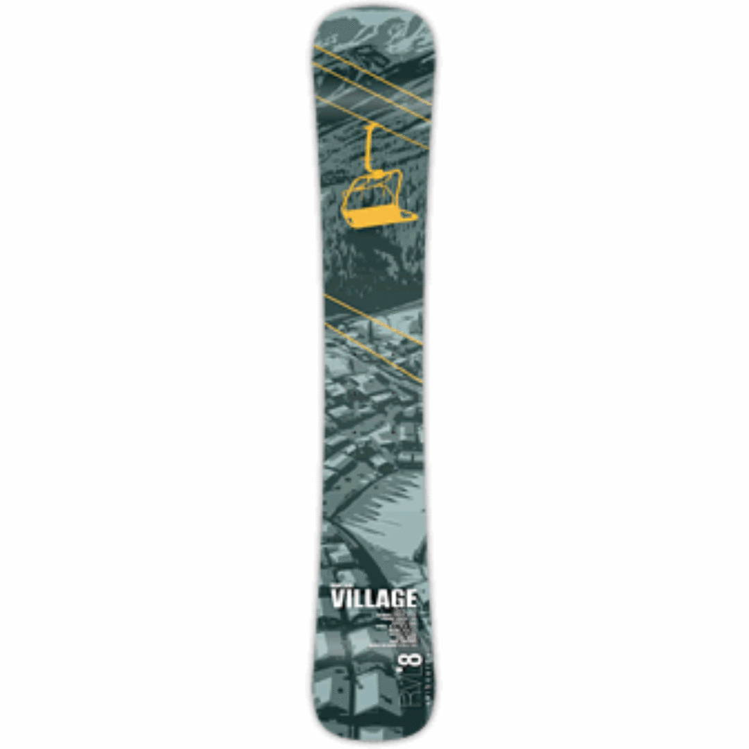 (Set of 1 Single) Bantam 2026 “Village” 75cm Front Ski (Graphic 2)