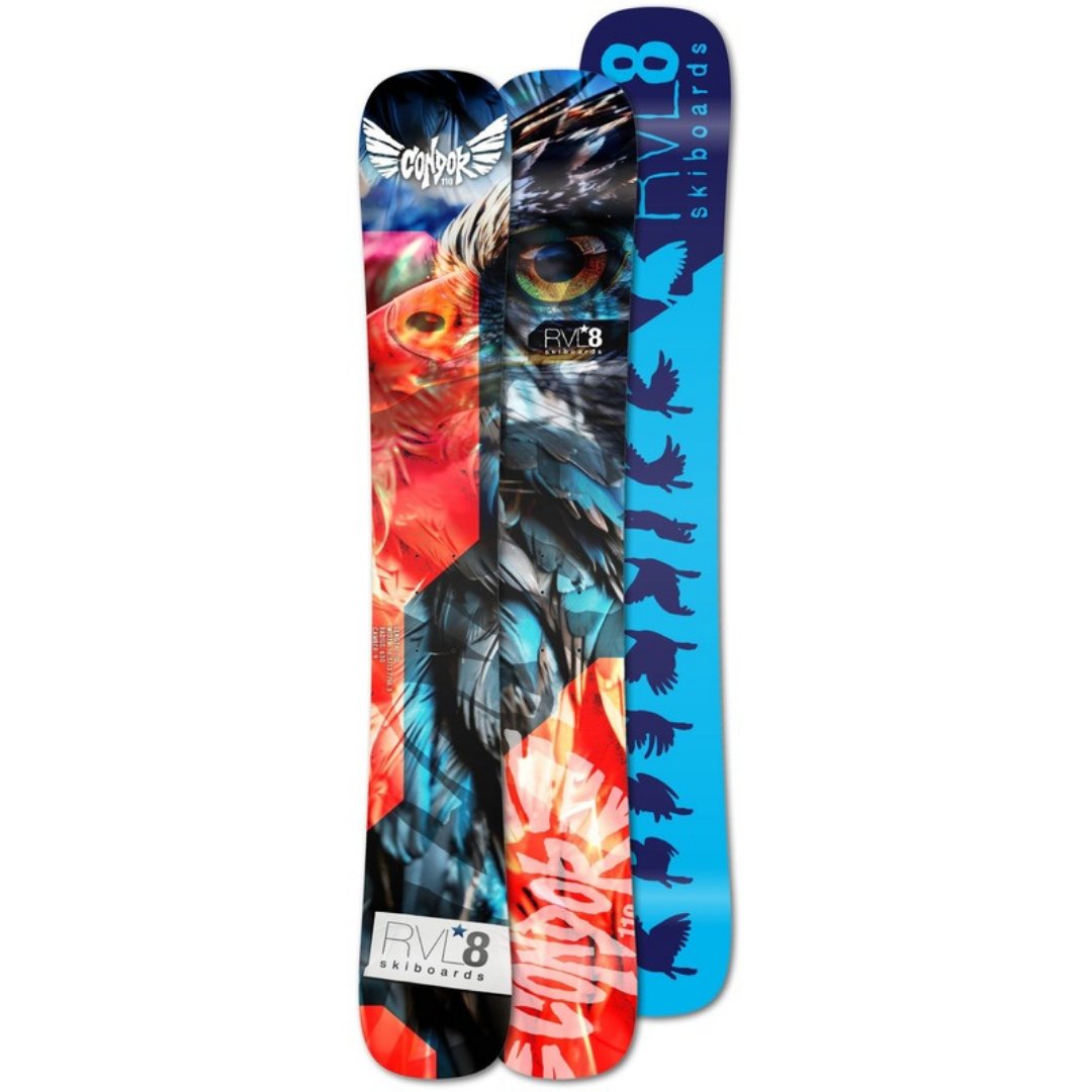 (Set of 2) Rockered Condor 2026 “Ascender” 110cm Rear Powder Skis